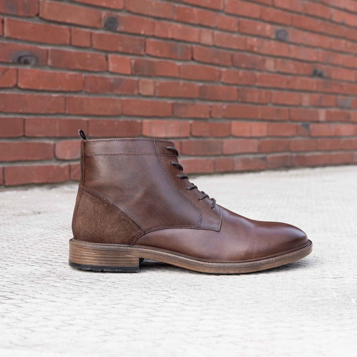 Cafe moda hudson veterboots donkerbruin leer