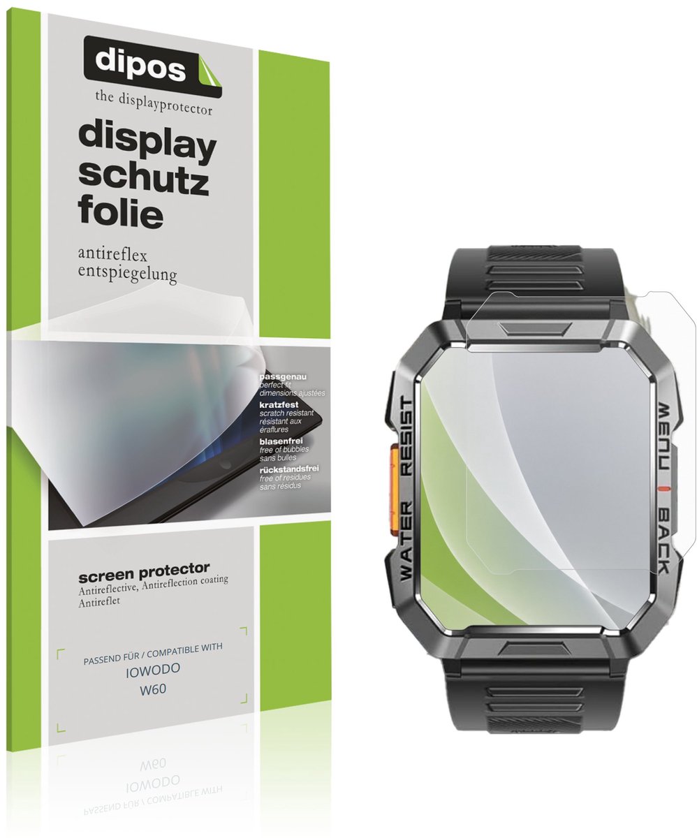 dipos – 6x Matte Beschermfolie geschikt voor IOWODO W60 | Krasbestendige & antireflecterende Screenprotector Ultra-Thin