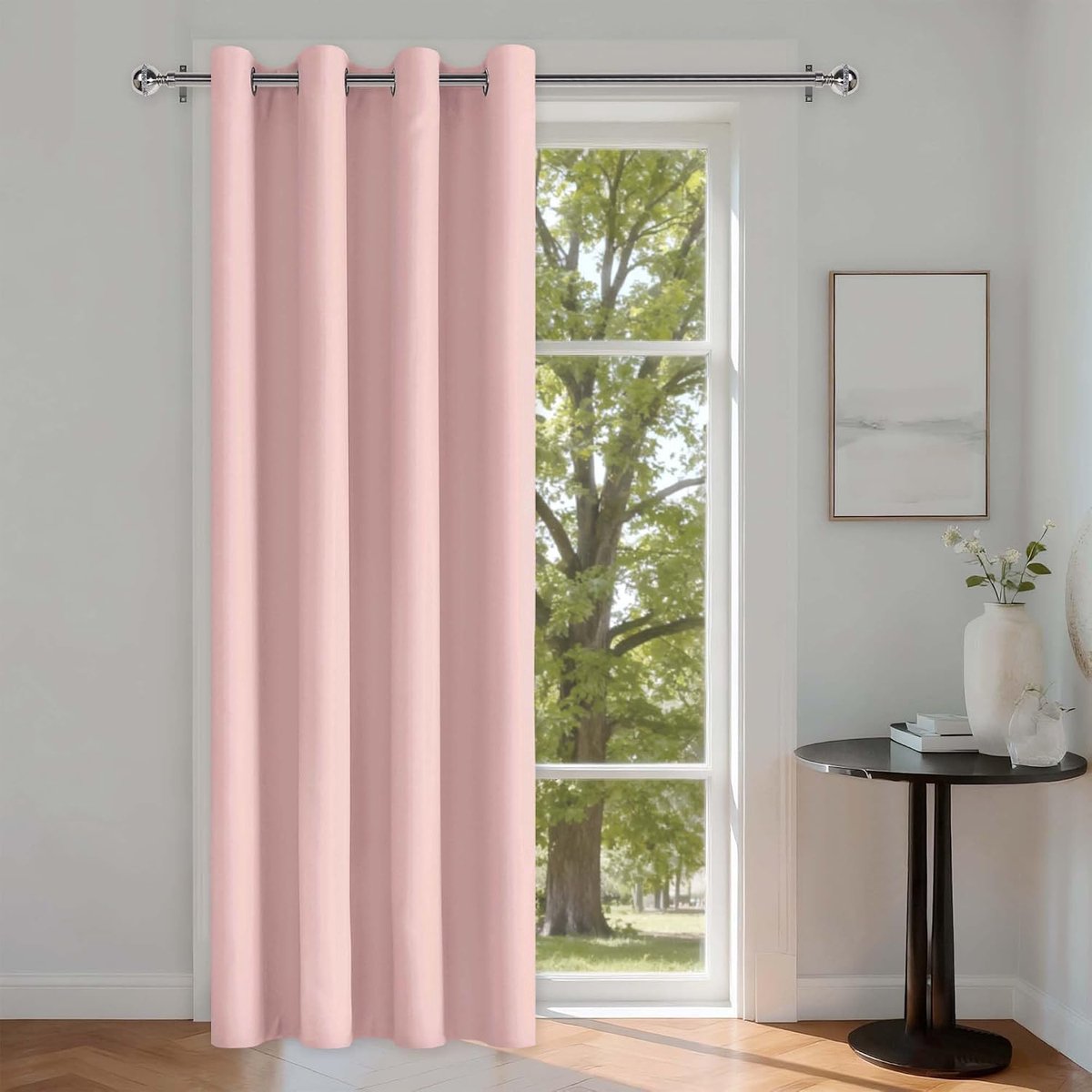 Thermogordijn - Verduisteringsgordijn Ruimteverdeler - Hitte Kou Blokkeren - Drievoudig Geweven Stof - 240 x 140 cm - Roze