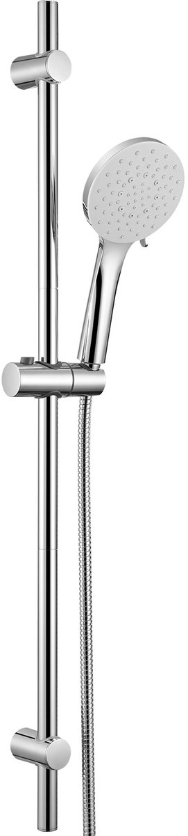 Auralum Max Doucheset - 90 cm Glijstang - Met Handdouche Glijstangset - Douchekop Ø 12 cm - 6 Standen - Hoge Druk - Universele Aansluiting - Anti-Kalk - Chroom&Wit