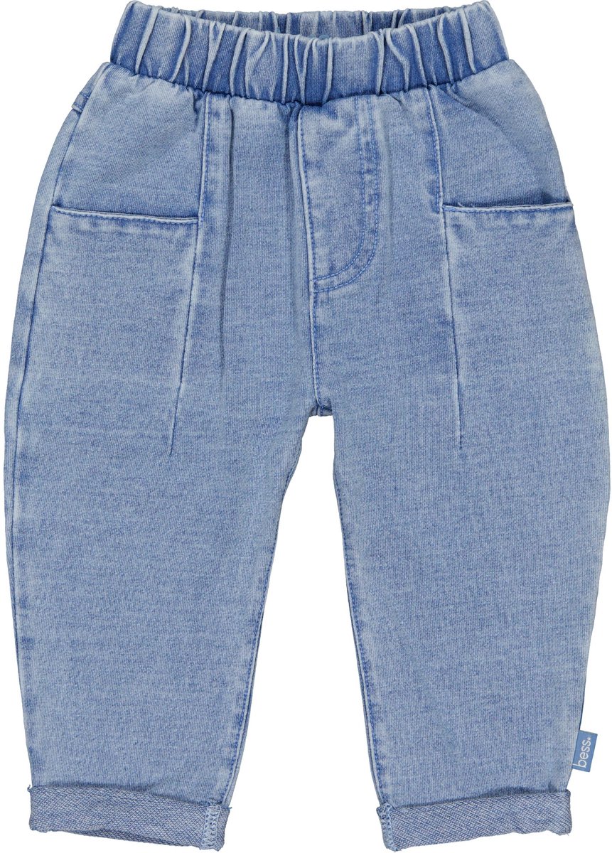 B.E.S.S. Jongnes baby broek Broek Axel Blue Denim maat 62