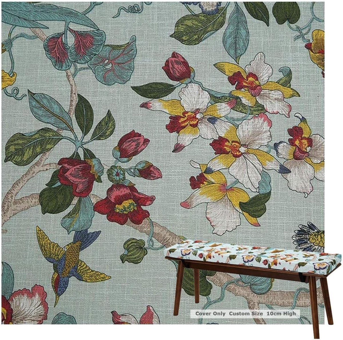 Bankkussen voor buiten - Terraskussen Zitkussen - Buiten Zitten - Wasbare Hoes - 180x40 cm - Kleur 18