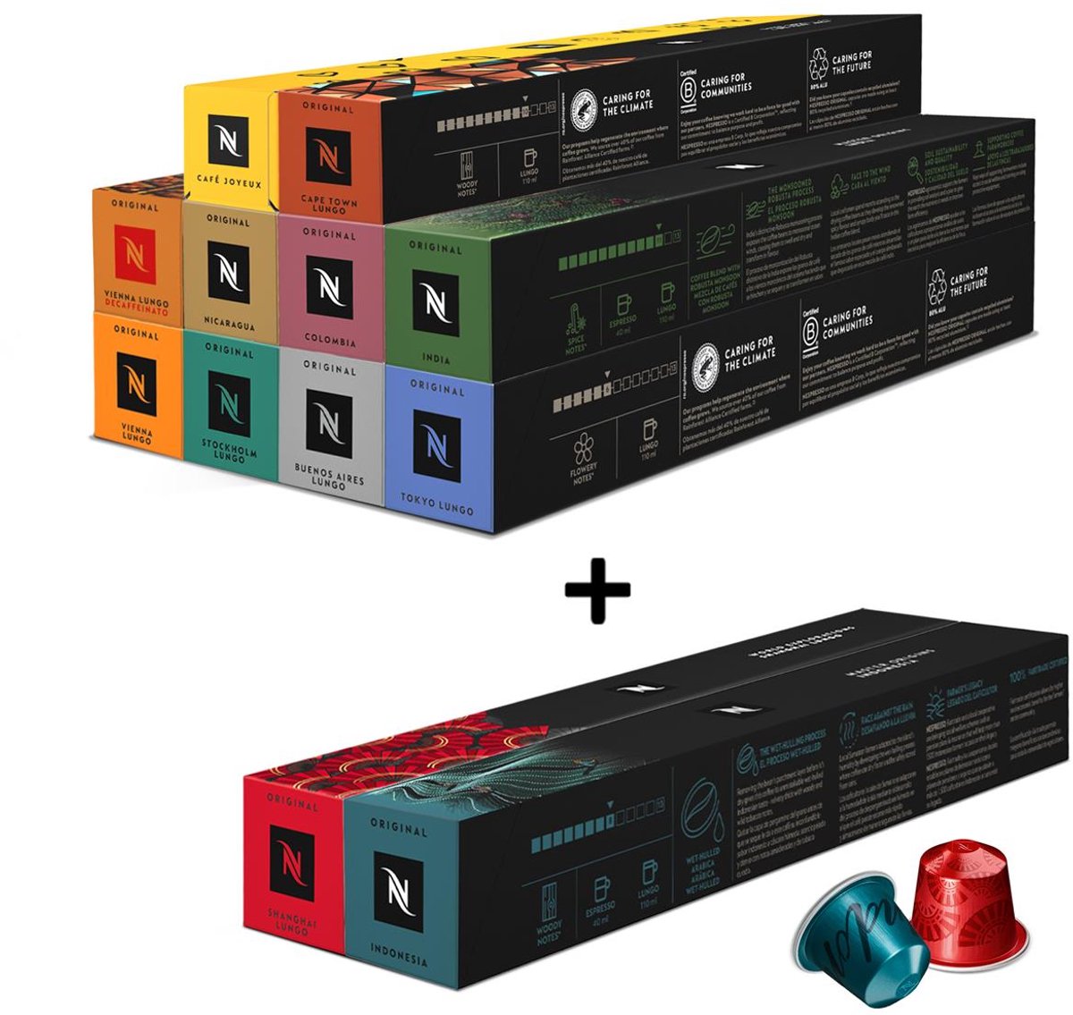 Nespresso - Original - Lungo Pakket - Koffiecups - 120 capsules
