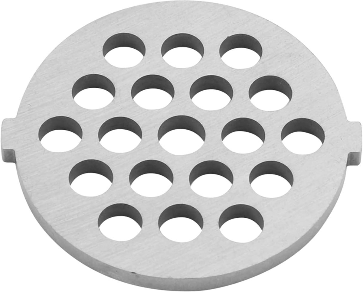 Vleesmolen Mes Roestvrij Staal Schijf Vleesmolen Plaatmes met 5 / 7mm Boringen Professioneel Vervangingsdeel voor Slijper Vleesmolen (7mm)