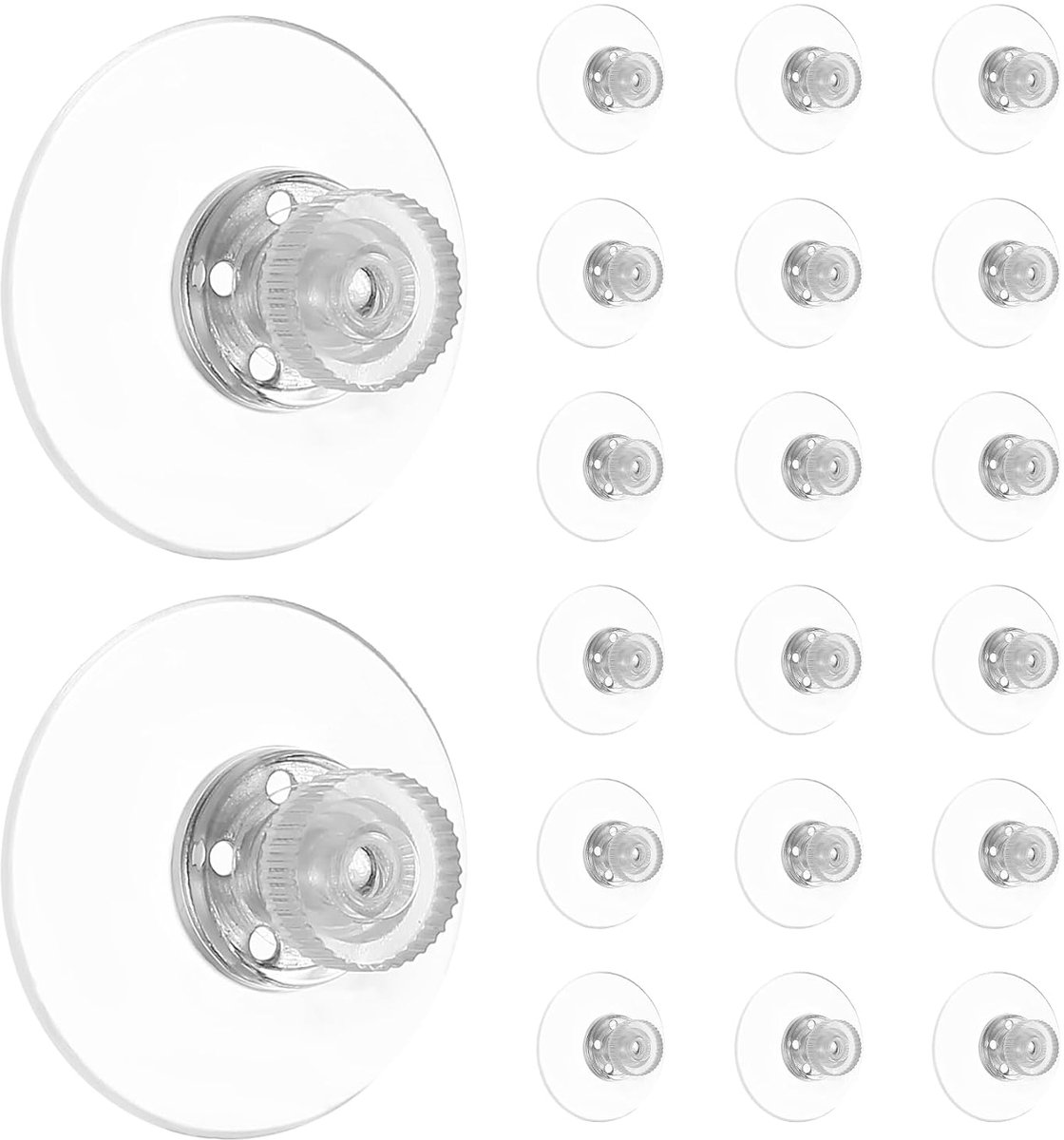 20 stuks zuignappen met schroefdraad, extra sterke zuignappen voor ramen, zuignappen, extra sterk, zuignappen met schroefdraad, zuignap raam met haak, zuignappen zonder boren, met kartelmoer, voor