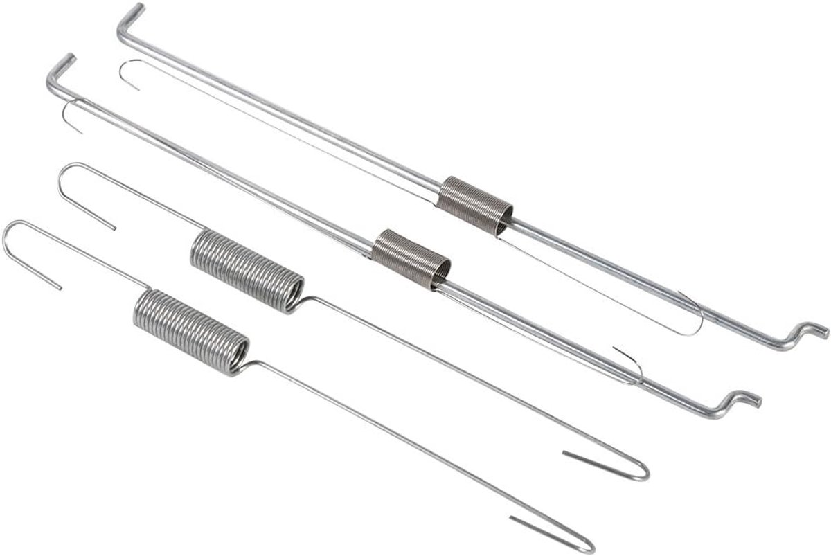 2 Sets Gasklep Terugkeer Spring Speed ​​Control Governor Link Rod voor GX140 GX160 GX200 -motoren, Zeer Gemakkelijk Te Gebruiken en Te Installeren, Vervangende Onderdelen
