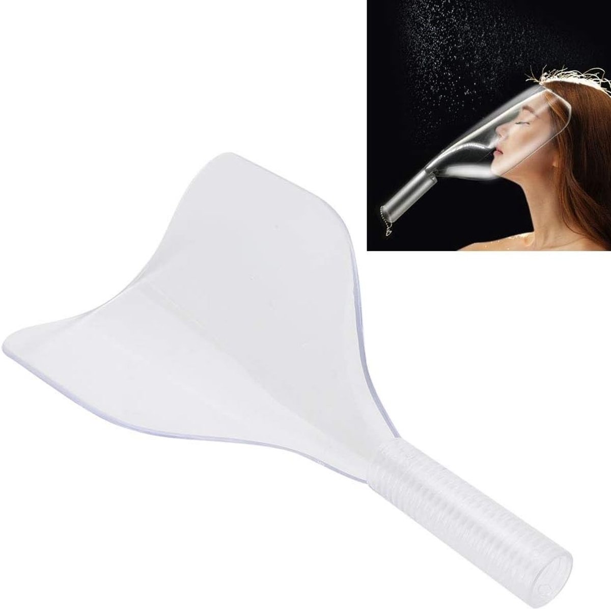 Beschermend gezichtsmasker voor kapsalon, ideaal voor knippen, verven en stylen, voorkomt haar in ogen en op huid