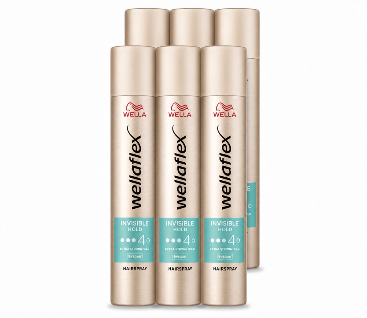6 x Wella – Flex Invisible Hold – Haarspray Extra Strong – 250 ml - Voordeelverpakking - 6 stuks
