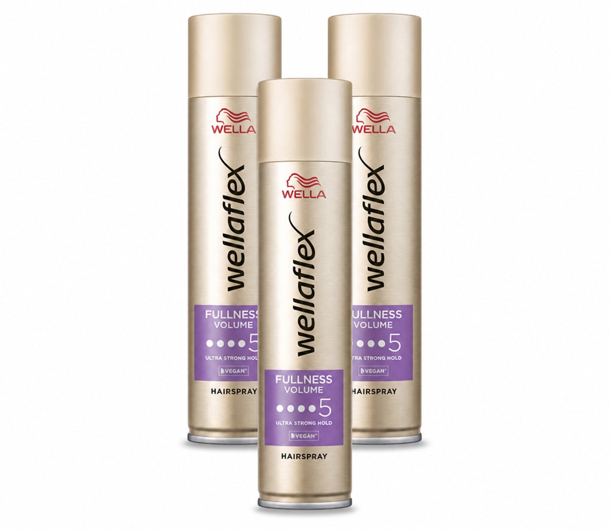 3 x Wella – Flex Fullness Volume Ultra Strong – Haarspray – 250 ml - Voordeelverpakking - 3 stuks