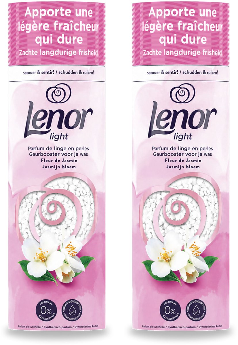 2 x Lenor Light - Geurbooster - Jasmijn - Non-Stop Frisheid - 19 Wasbeurten - Bulkverpakking - 2 stuks
