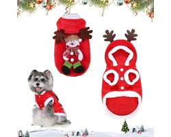 Kerstkostuum voor honden, RosyFate kleding voor katten, kerstkleding voor honden, kerstkleding voor katten, kostuum voor carnaval, hond (L)