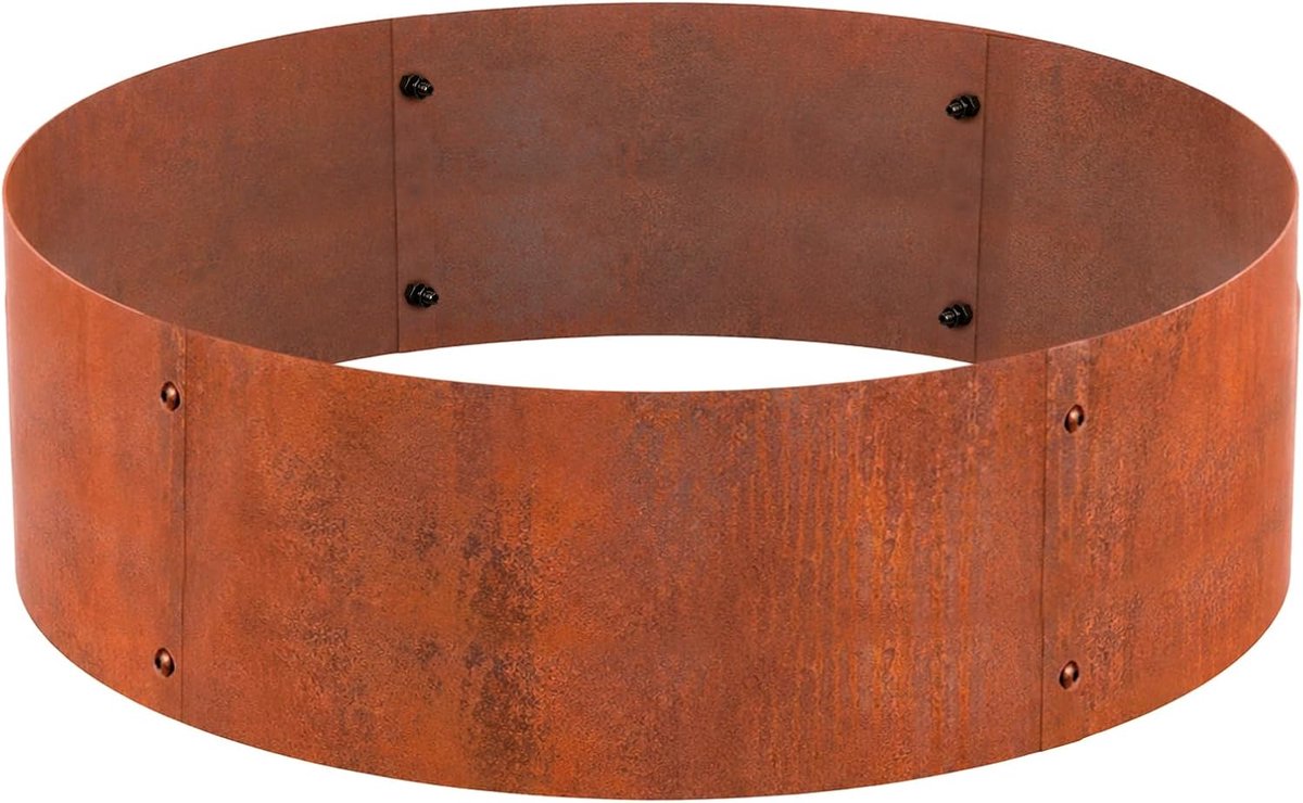 Plantenring van cortenstaal, Ø 70 cm, hoogte 20 cm, rond, voorgeroosterd, bloembed omranding als boomring voor tuin
