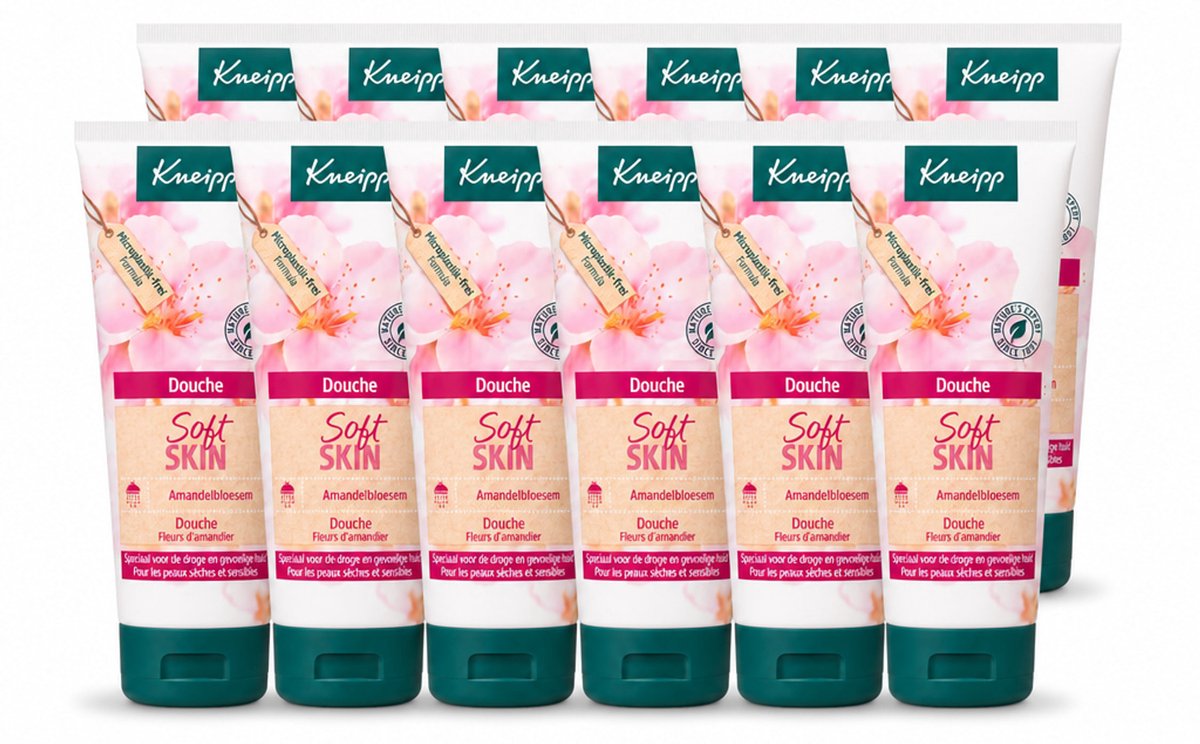 12 x Kneipp – Amandel – Douche – 75 ml - Voordeelverpakking - 12 stuks