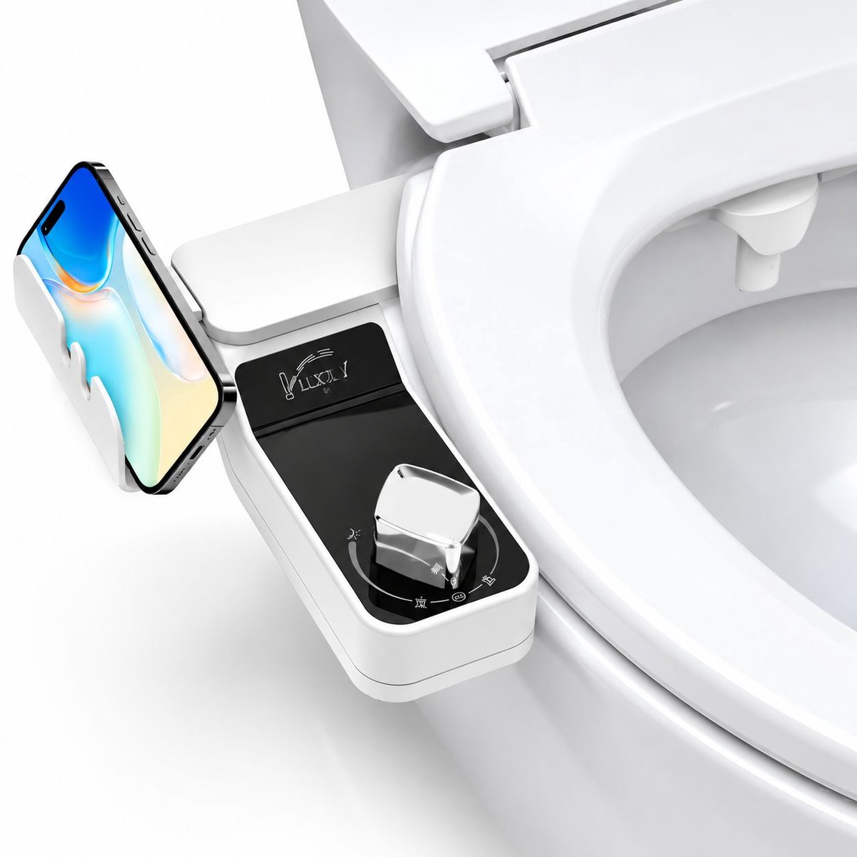 VHV - Bidet - Bidet wc - Bidet voor in het toilet - Niet-elektrisch Zelfreinigend Bidet - Warm & Koud Dubbele Watersproeier voor Toilet - Met 2 Mondstuk - met Zelfreinigende Mondstuk - Aanpasbare Druk