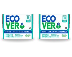 2 x Ecover - Wascapsules - Universal - Lilac & Rescued Rose - 18 Capsules - Voordeelverpakking - 2 stuks