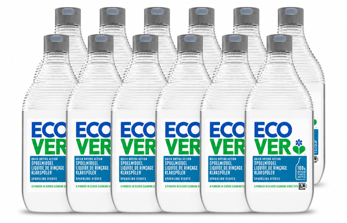 12 x Ecover - Spoelmiddel - 450 ml - Voordeelverpakking - 12 stuks