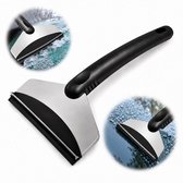 2-in-1 IJskrabber Auto - Extra Brede Raamkrabber 14 cm - Met TPR Waterwisser en RVS Schraper - Ergonomisch Handvat - 25 cm - Voor IJs, Vorst en Water