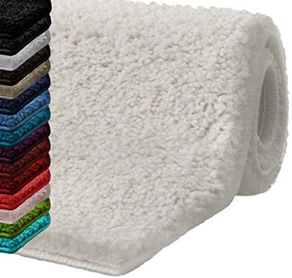 Antislip badkamertapijt, zachte en absorberende shaggy mat in 16 kleuren en verschillende maten