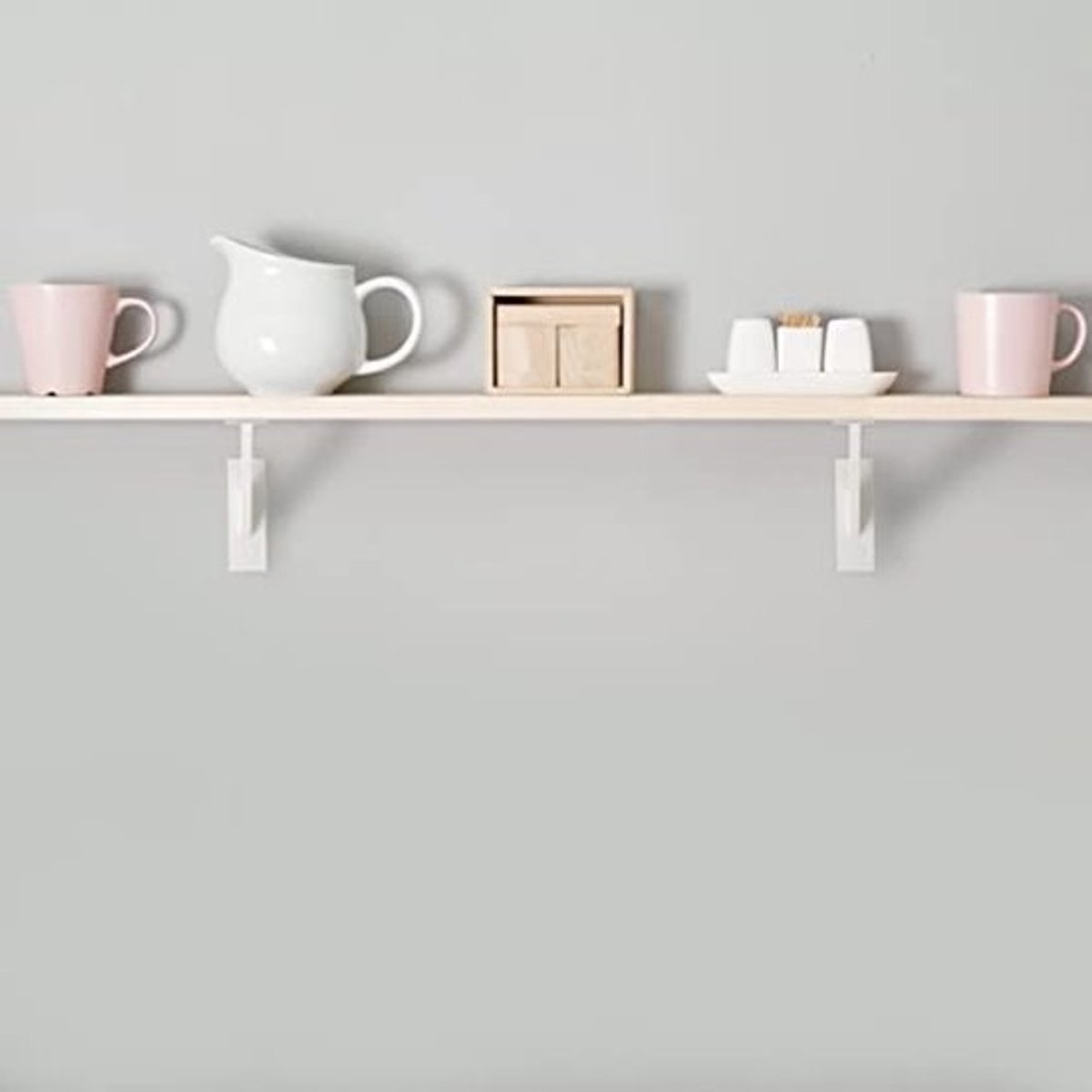 Decoratieve Plankhouder 180mm - Duurzame Wandhouder voor Planken - Set van 2