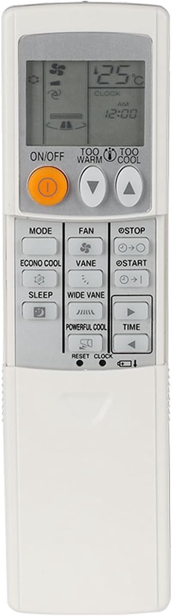 Afstandsbediening compatibel met Mitsubishi airconditioning MSZ-FD25VA MSZ-FD35VA MSZ-FD50VA MSZ-GA35VA MSZ-GA22VA-A1 MSZ-GA25VA-A1 MSZ-GA35VA-A1 MSZ-GA35VA-A2 Vervangende controller
