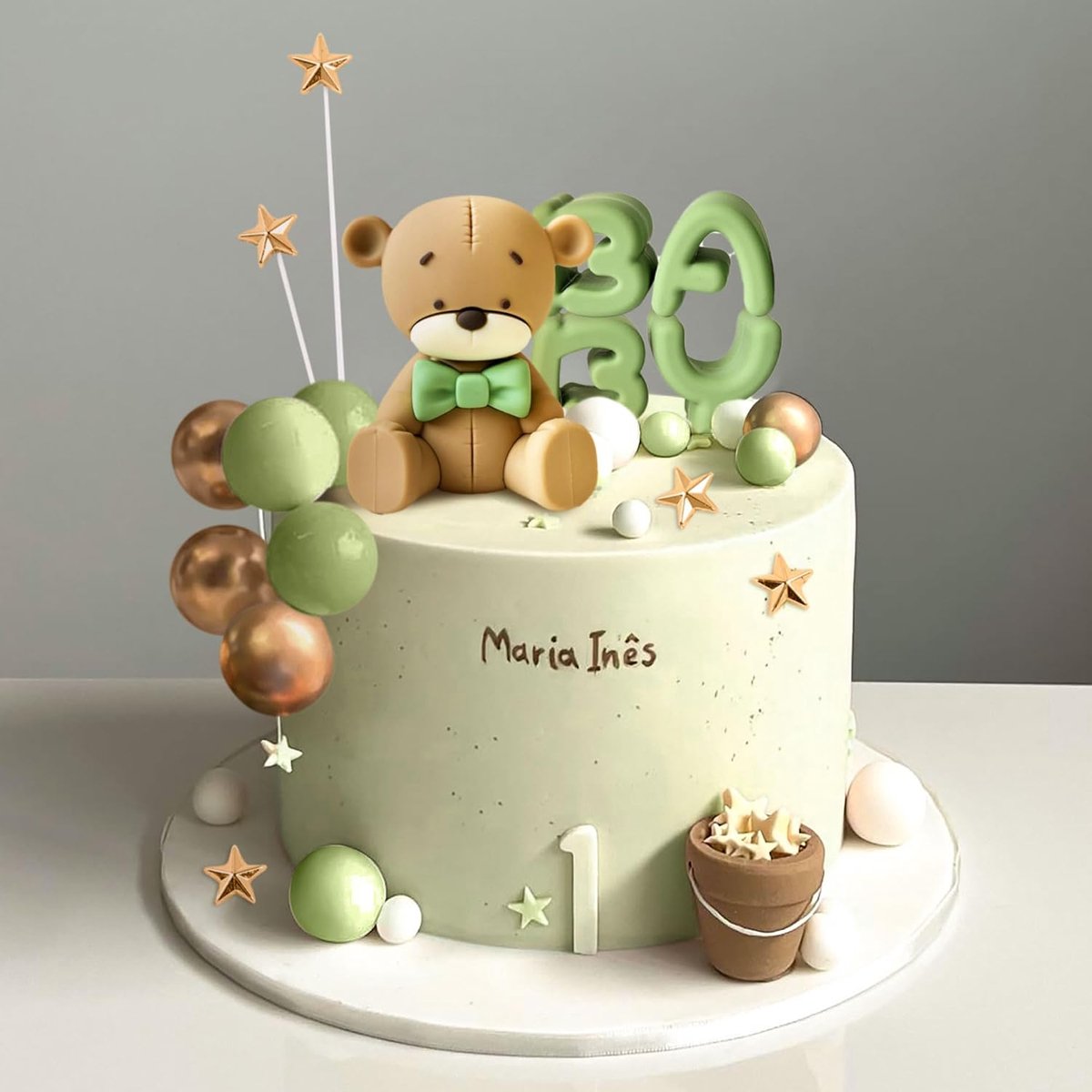 Baby Douche Cake Decoratie Teddybeer Taart Geslacht