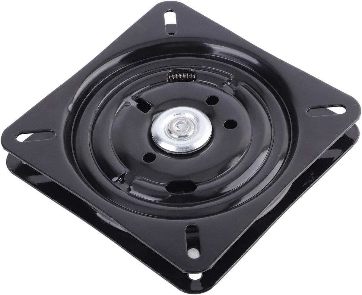 7 Inch Roterende Fitting, Meubels Draaitafel 360 ° Roteerbare Roterende Plaat Drheant Lager 180 Graden Automatische Rebound voor Autosoelen Bar Kantoorkantoor Kantoor