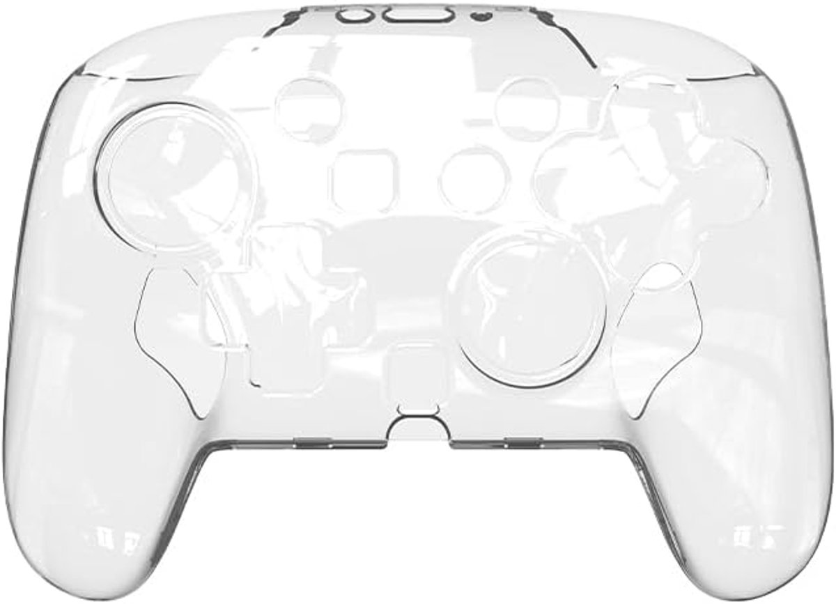 Controllerhoes voor Nintendo Switch 2 Pro, antislip beschermhoes, kristalhelder, voor handgrepen, controller, accessoires (transparant)