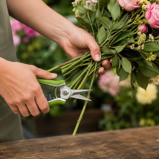 KINZO Snoeischaar voor Steelbloemen - Bloemenschaartje met Antislip Handgreep - Max. 4 mm - 17 cm van Kinzo — afbeelding 4