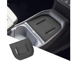 Opbergcompartiment voor de middenconsole - Kia EV3 Earth GT Line - 2025-2026 met draadloos opladen, organizer en opbergdoos voor auto-accessoires