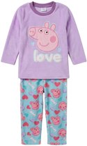 Peppa Pig Coral-Fleece Pyjama - Maat 110/116 - Paars - Kind