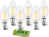 BRILONER - Ultra Efficient LED lamp - set van 6 lichtbronnen - E14 - filament verlichting - kaars - 2.5W - 525Lm - 2.700 K warm wit licht - Ø3.5cm