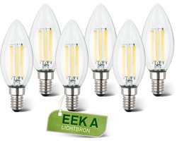 BRILONER - Ultra Efficient LED lamp - set van 6 lichtbronnen - E14 - filament verlichting - kaars -…