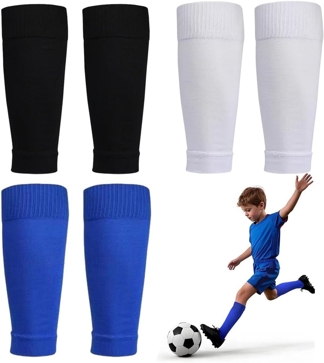 Scheenbeschermers voetbalmouwen voor voetbalsokken voor kinderen elastische mouwen voor scheenbeschermers voetbalsokken sokken voor scheenbeschermers duurzaam gesneden 39 cm