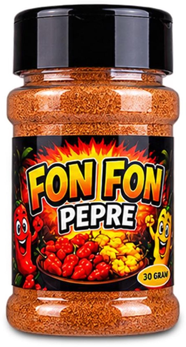Fong Fong Pepre (Fon Fon Pepre) - Gemalen Gedroogde Surinaamse Pepers - 30 g