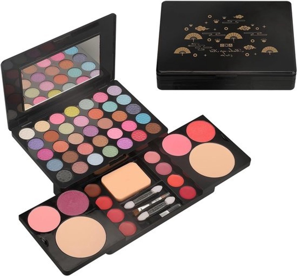 Oogschaduw Palette met 49 Kleuren - Compleet Make-up Set met Lipstick, Contour Pen en Blush