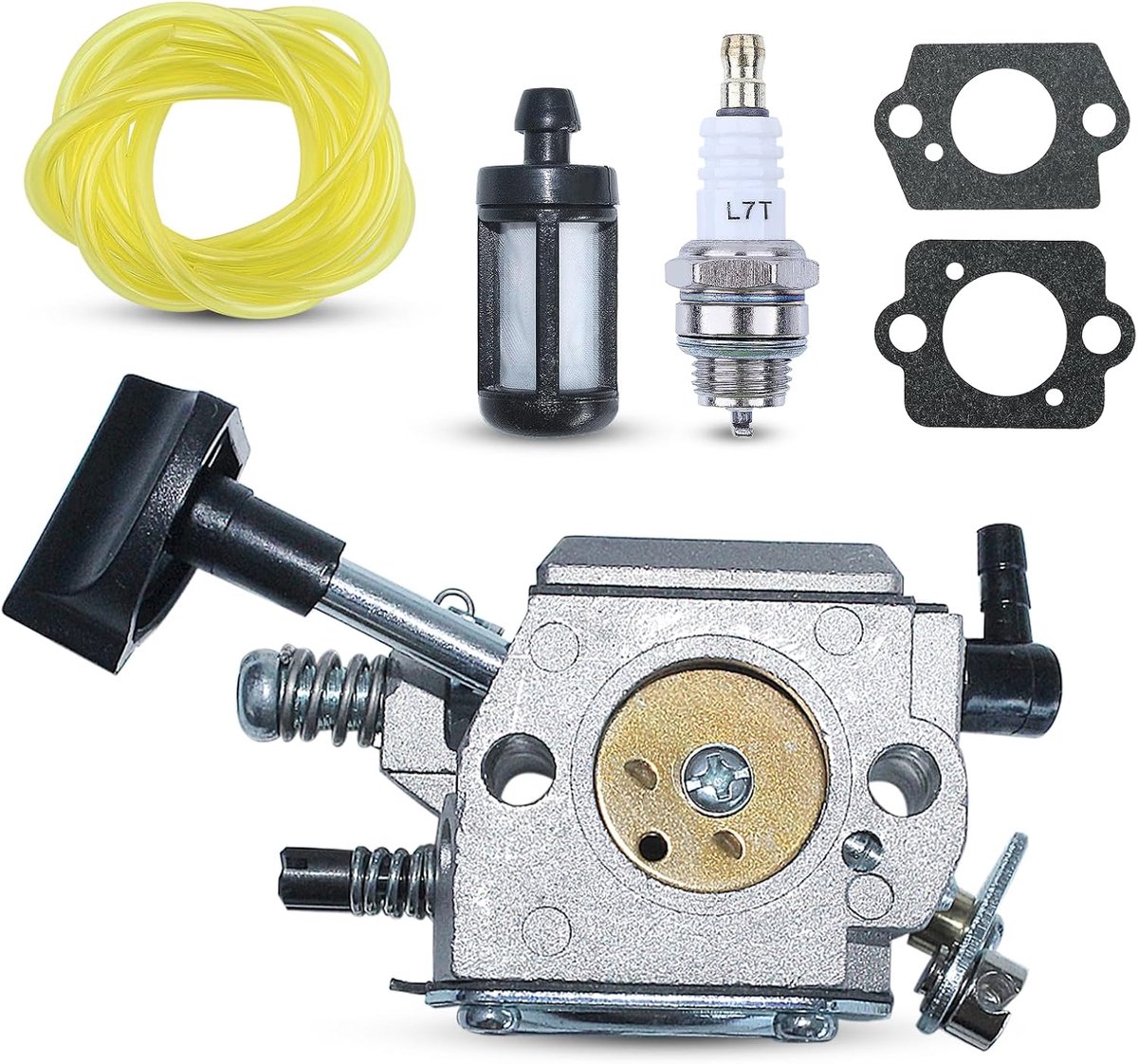 4203 120 0601 Carburateur Brandstoffilter Lijn Pakking w/Bougie Kit voor Stihl SR320 SR340 SR380 SR400 SR420 BR320 BR340 BR380 BR400 BR420 Rugzak Blowers Onderdelen.