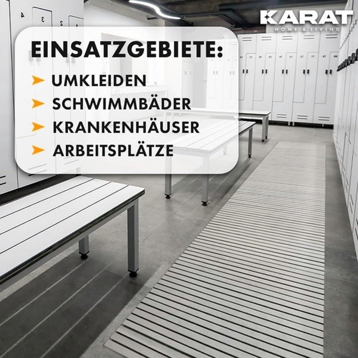 Antislip Badmat 43 x 90 cm - Grijs, Antibacteriële Deurmat met Afvoersysteem voor Badkamer, Douche, Sauna en Natruimtes