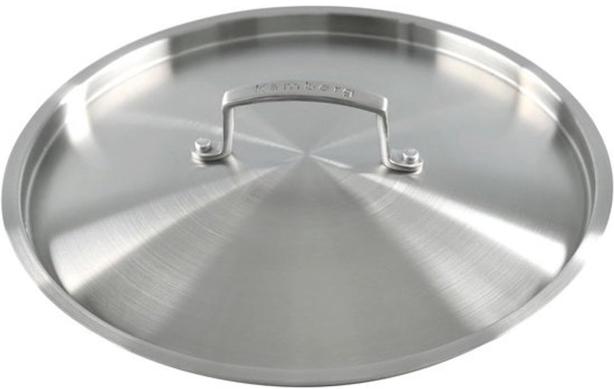 Deksel van roestvrij staal 28 cm - Geschikt voor inductie en oven - PFAS-vrij