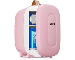 Kavo®- Mini Koelkast - 5L Capaciteit - Skincare Koelkast - Minibar - Roze - 29cm x 20cm x 27cm