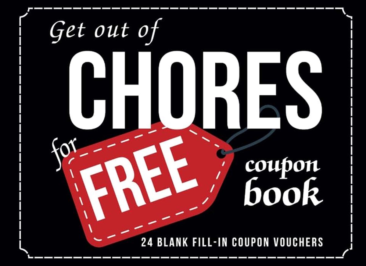 Out of Chores for Coupon Book, 24 Blank Fill-In Coupon Vouchers: A Fun, Customizable Gift for Kids – Perfect for Birthdays, Holidays, or Just Because!
