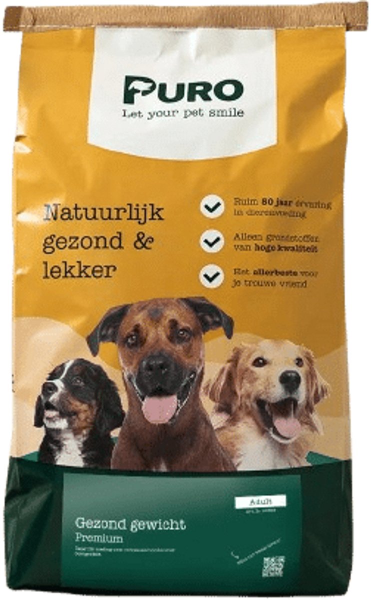 Puro Premium - Gezond Gewicht - Hondenvoer - 5 kg