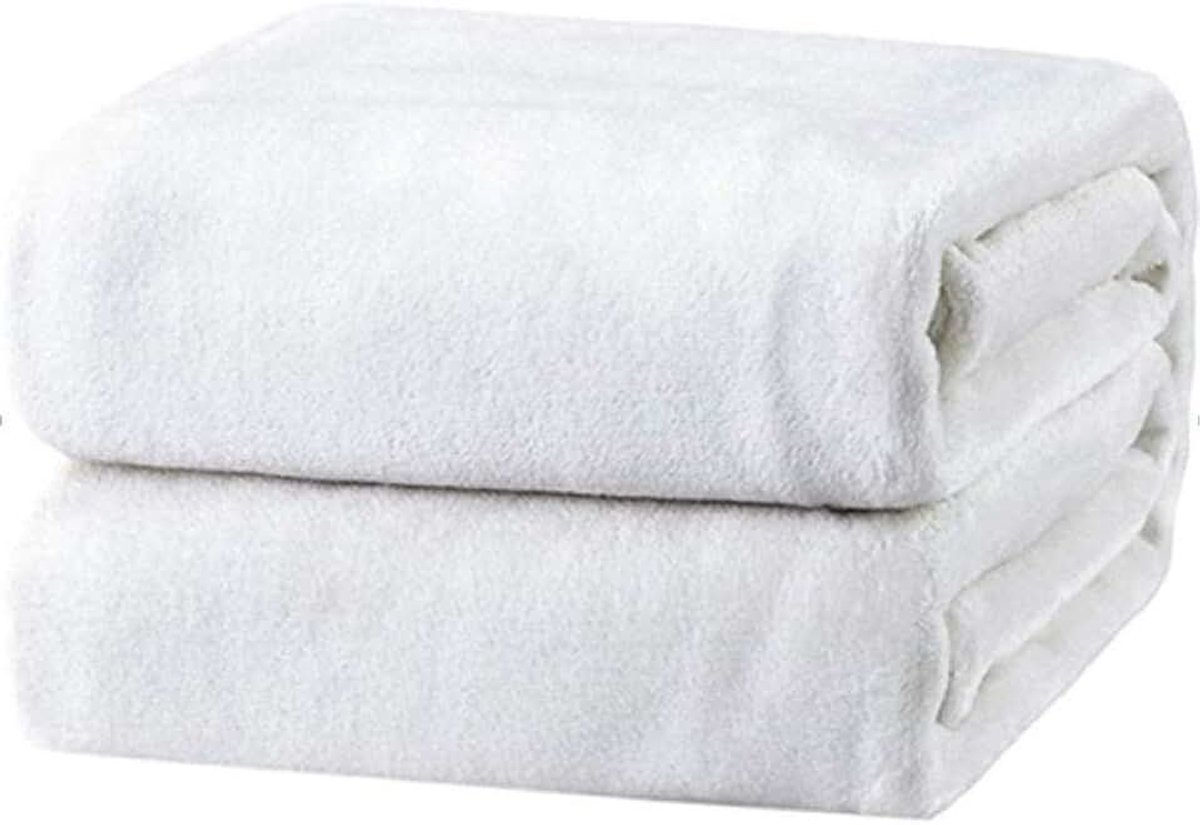 Fleece Dekens Zilvergrijs Reisformaat-Superzacht Fluffy Warm Effen Bed Gooit voor Sofa Microfiber Deken-room_127cmX152cm