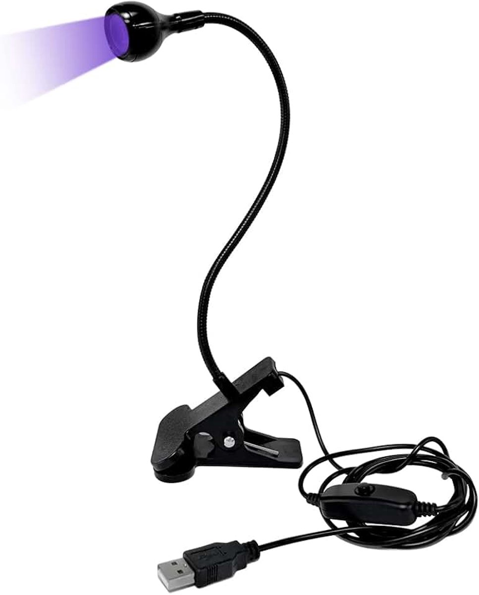 5 W uv-nagellamp, gel, voor het aanbrengen van Amerikaanse capsules, voor lijmen gelnagellak, mini-drooglampen voor het uitharden van hars, Utraviolet USB led met clip