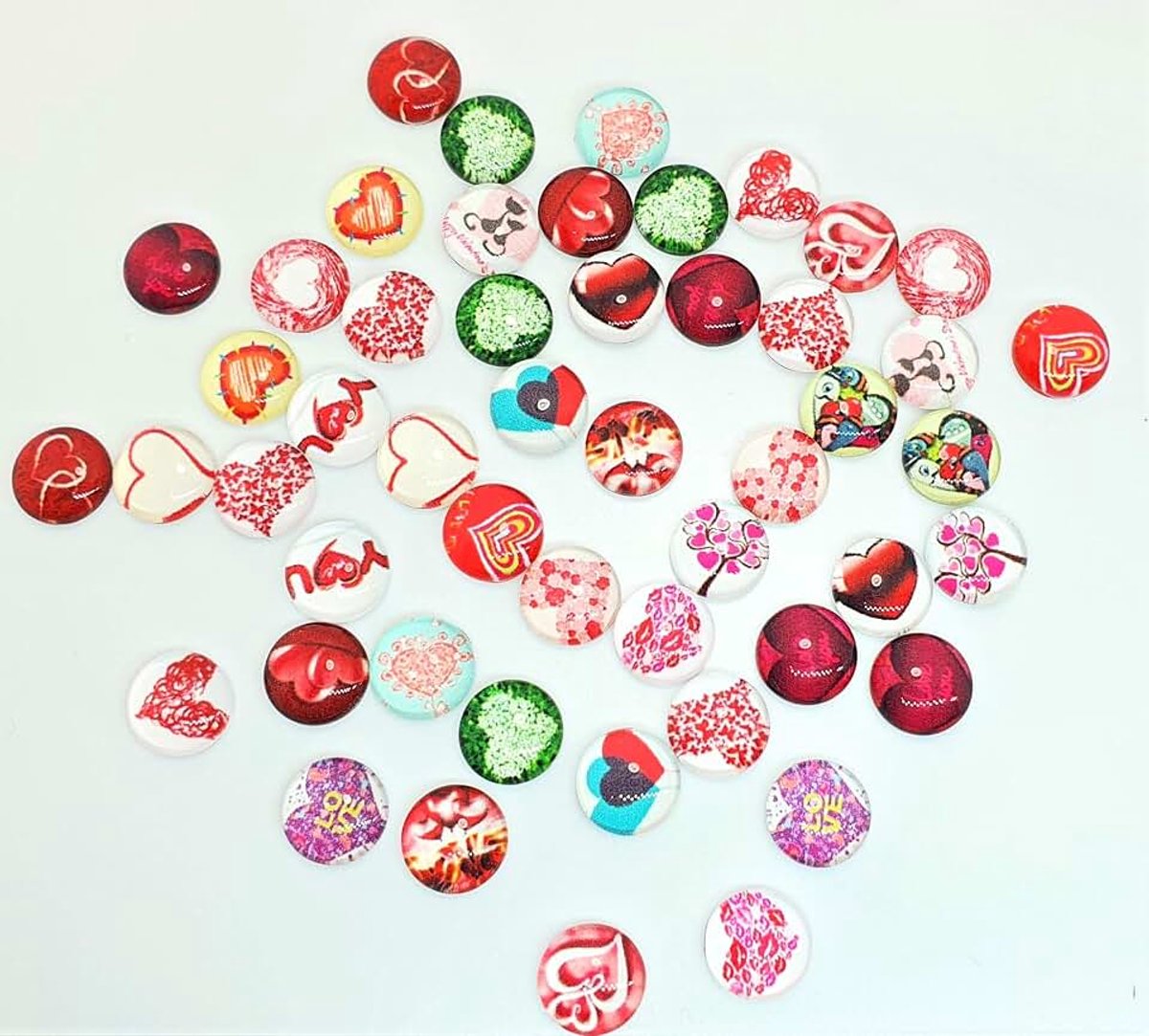 Mix Hart Patronen Flatback voor Sieraden Maken Craft Projecten