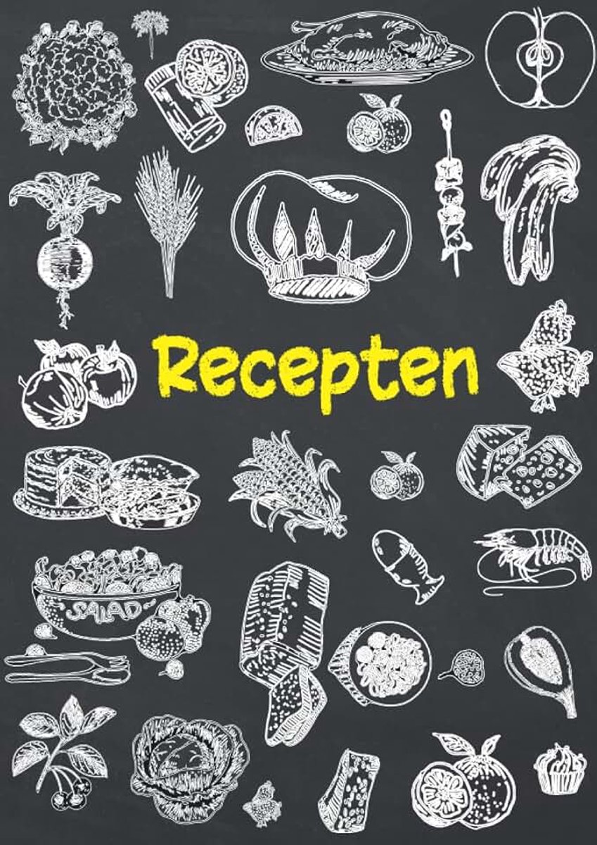 Receptenboek: Recepten invulboek , Leeg kookboek om uw favoriete recepten te schrijven. Schrijf tot 125 van je favoriete gerechten op in dit notitieboekje om te schrijven , A4