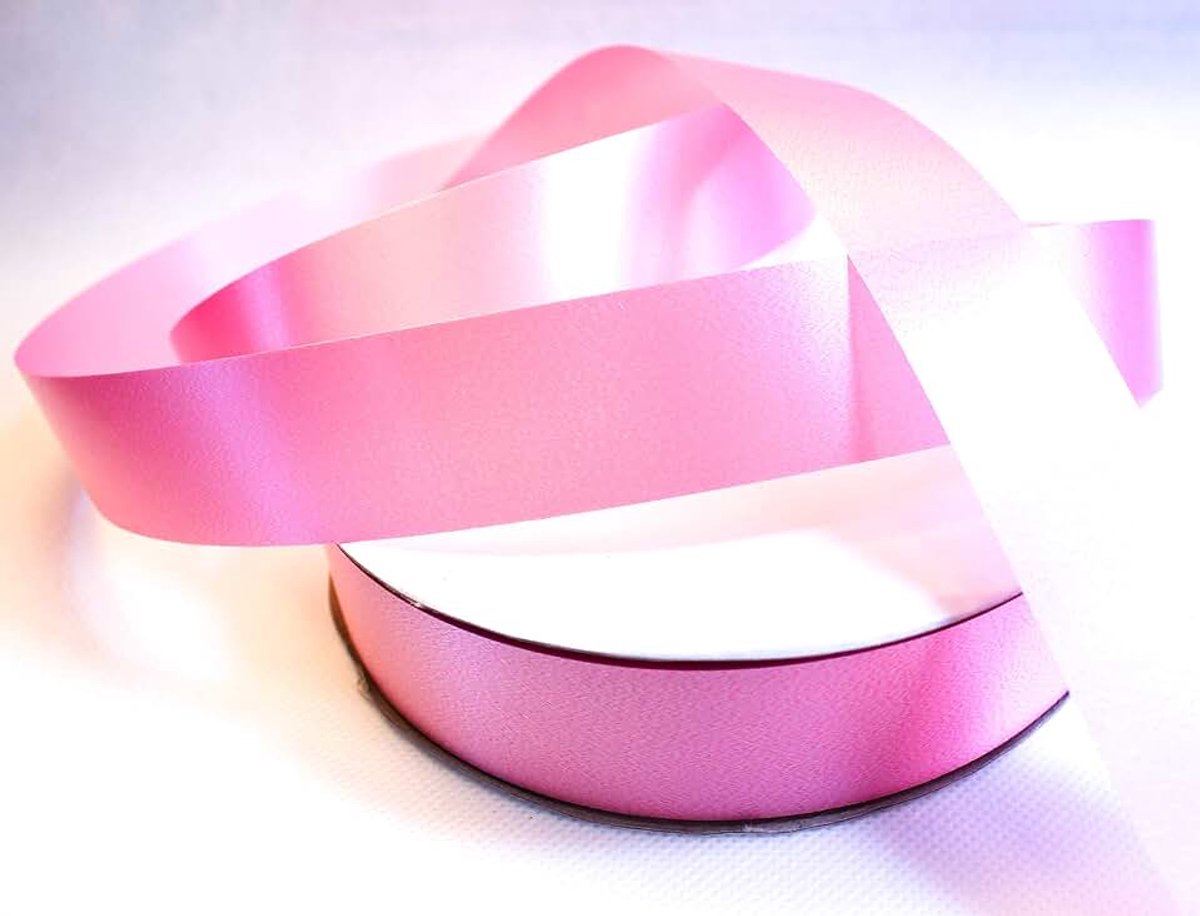 Polyband lint 25 mm breed (roze)