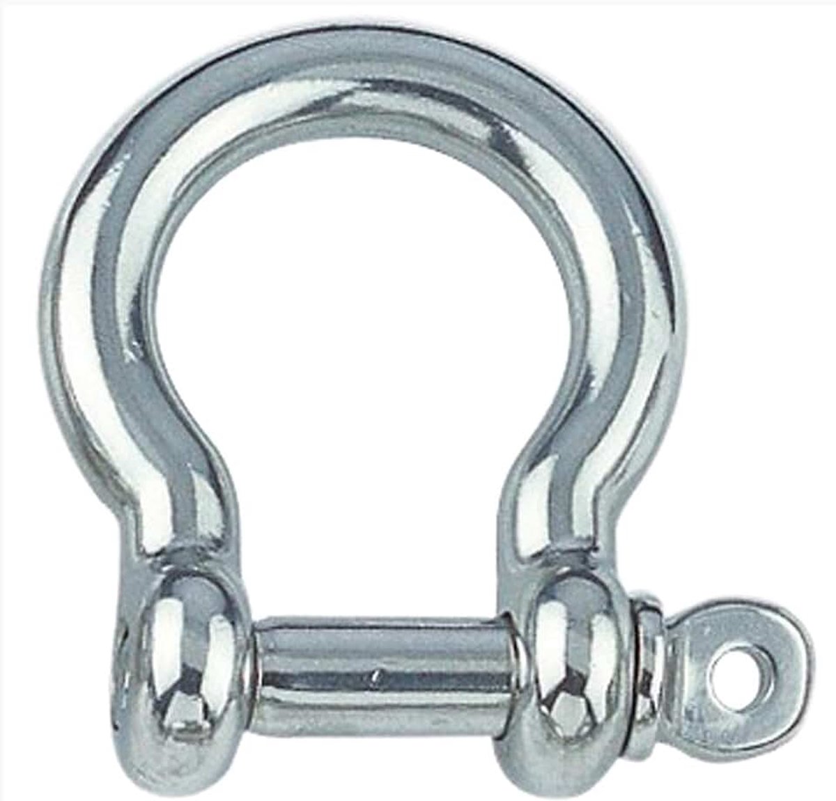 Beugel 5 mm roestvrij staal V4A 4 stuks gekruld, beugel gekruld met oogbout 5X21X17,5 mm, (WLL): 230kg-Omega vorm