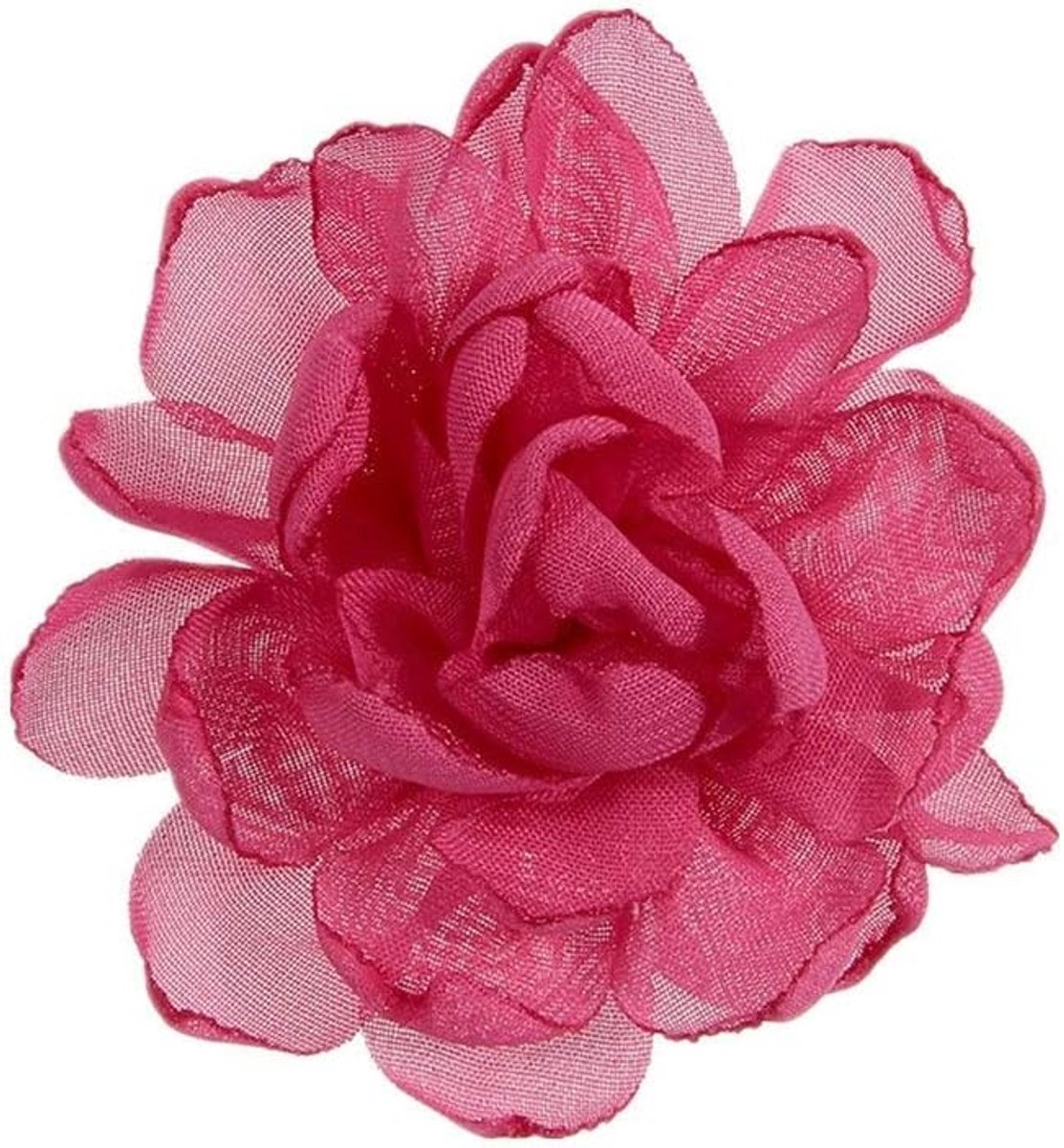 7cm chiffon Geroosterde Edge Bloem Hairpin Children's Hairpin hoofdtooi 12 kleuren (Color : Red)