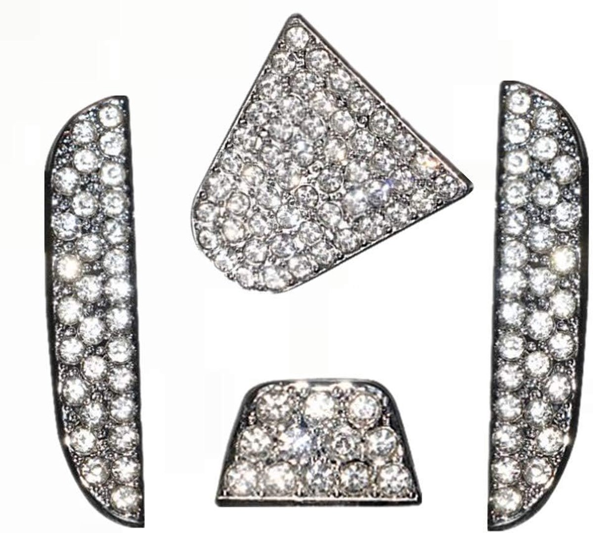 Bling Accessoires Voor Honda Montage Trim Stuurwiel Embleem Logo Teken Crystal Rhinestone Decals