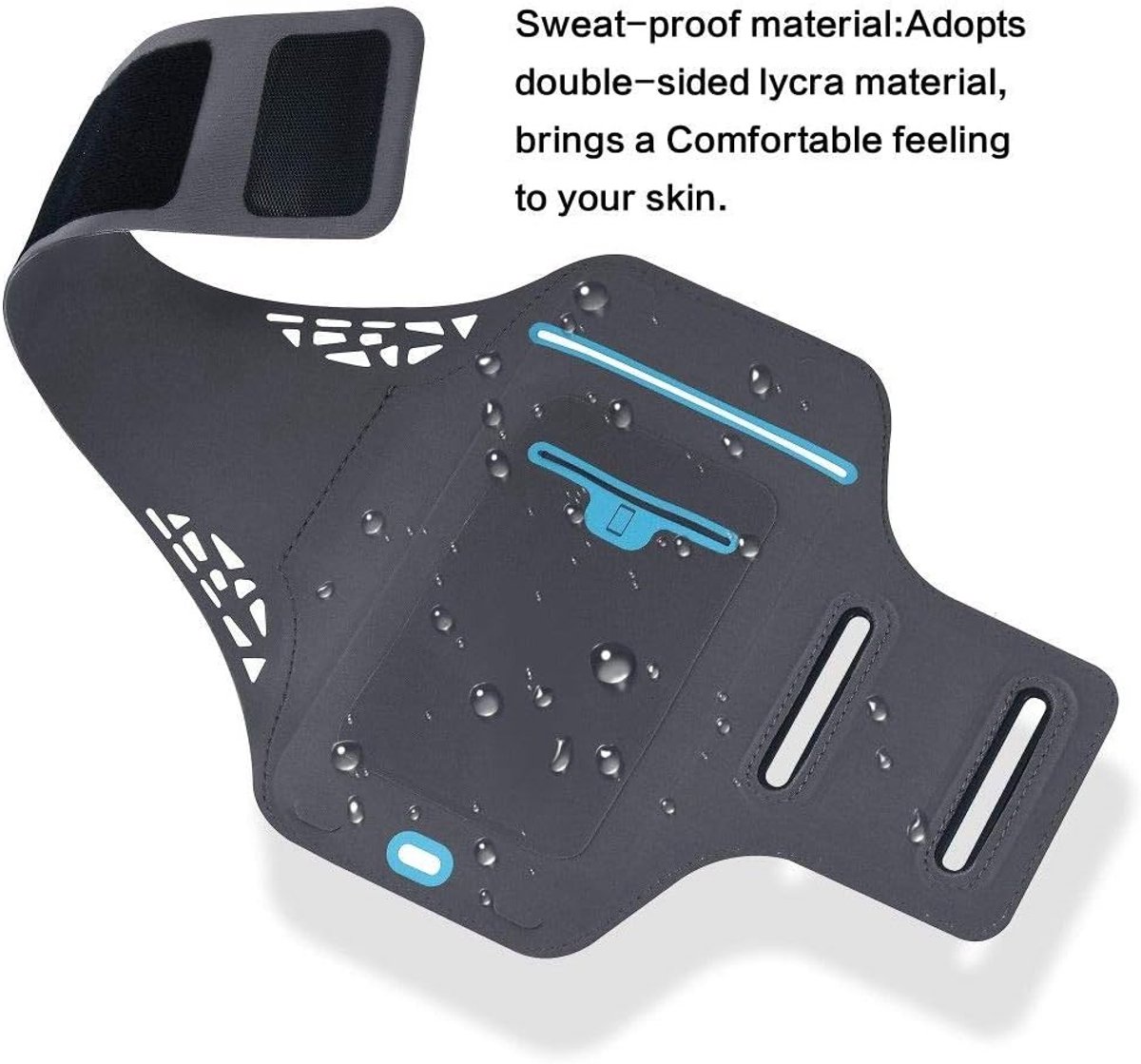 Hoes ultradunne armband sport wandelen hardlopen fitness fietsen sportschool voor BLU Studio G3 - roze
